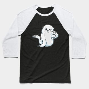 Seal with Thumb down Baseball T-Shirt